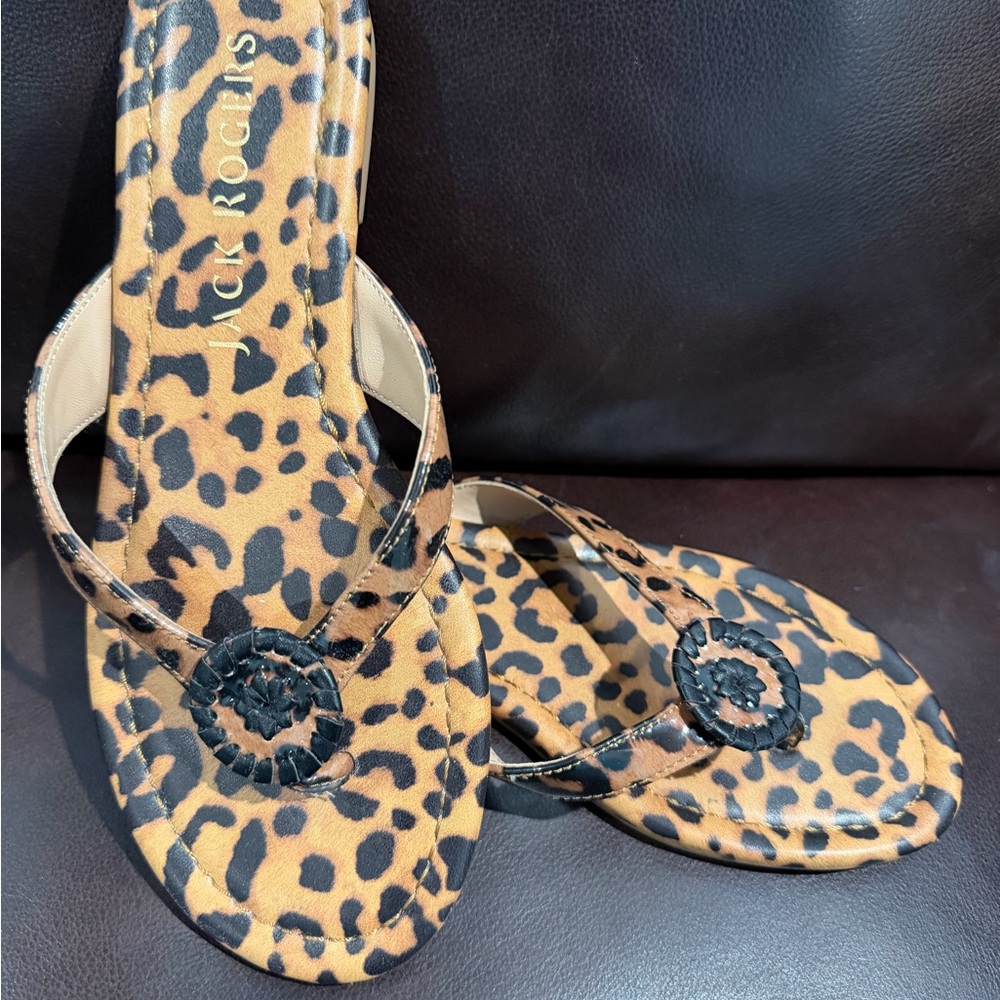 Jack Rogers Animal Print Sandals